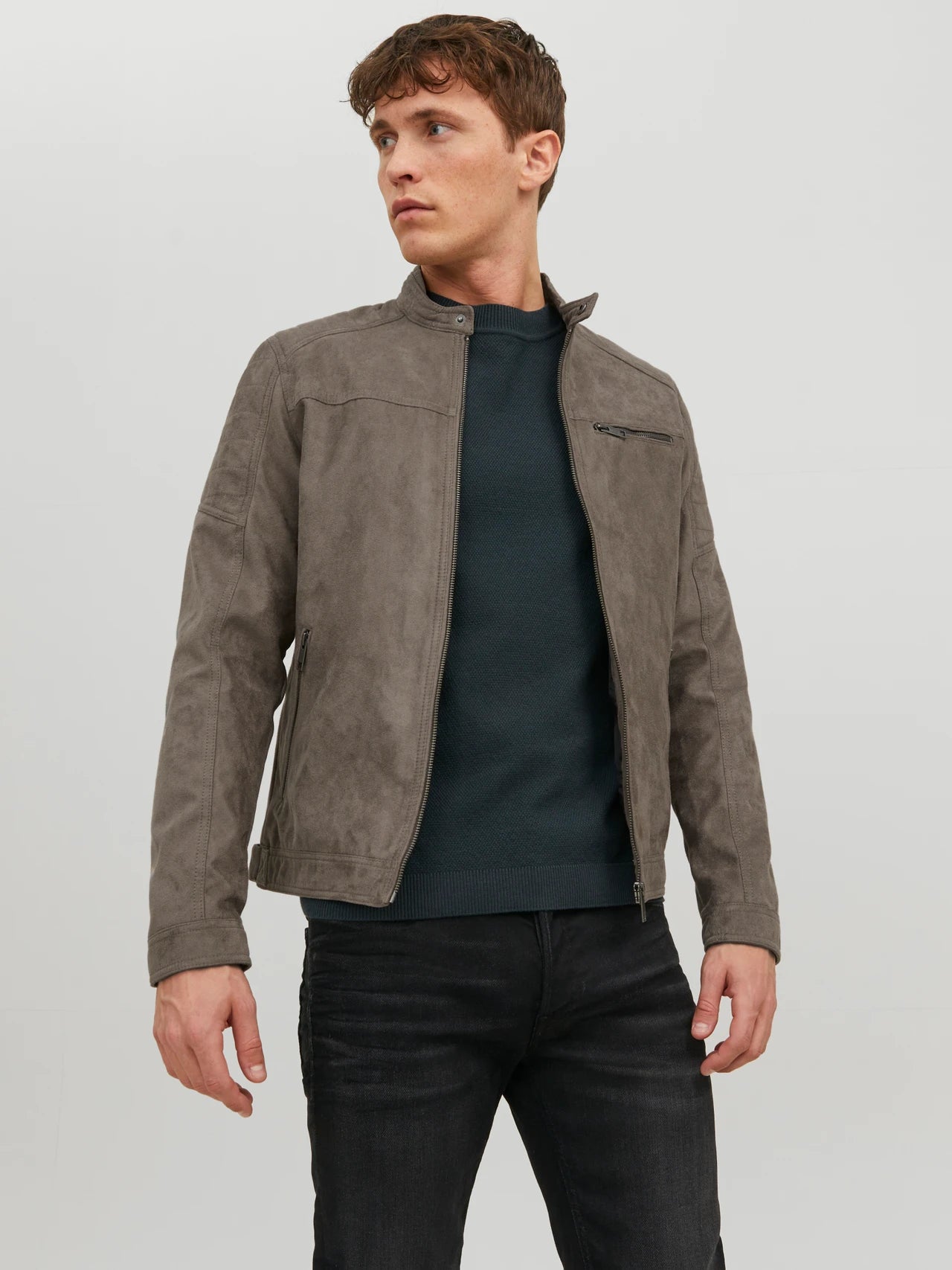 CHAQUETA DE ANTELINA SINTÉTICA
