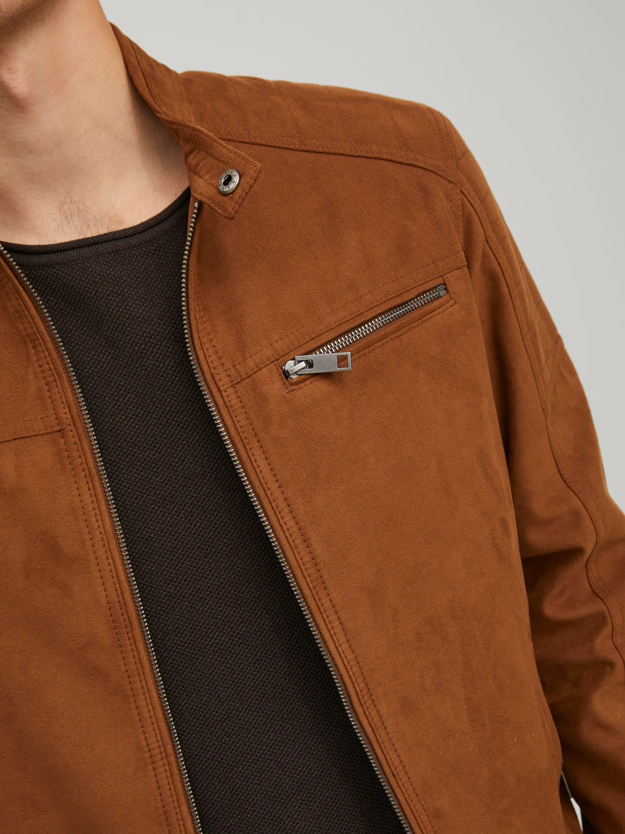 CHAQUETA DE ANTELINA SINTÉTICA