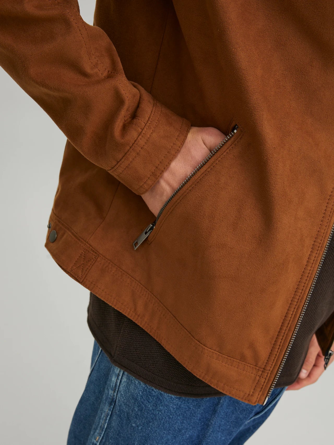 CHAQUETA DE ANTELINA SINTÉTICA
