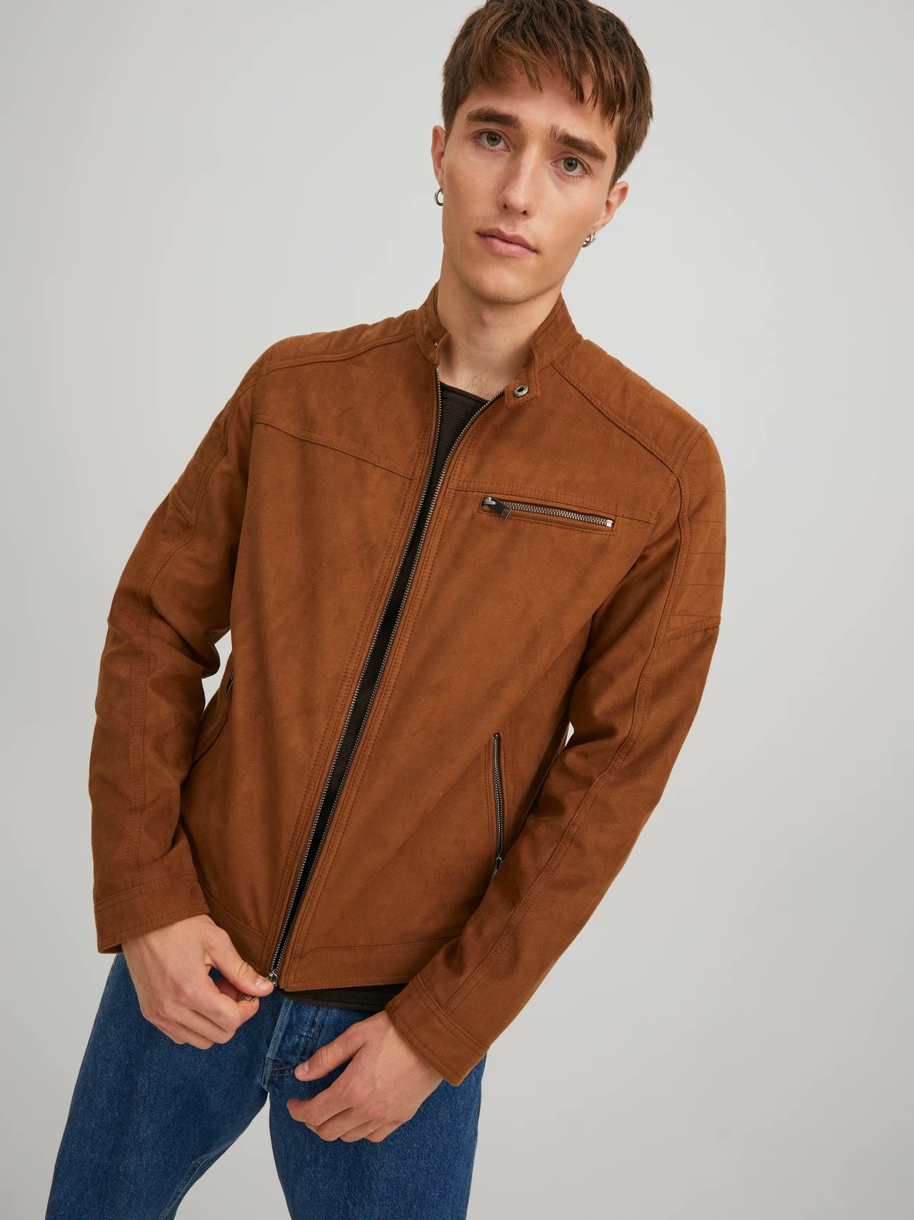 CHAQUETA DE ANTELINA SINTÉTICA