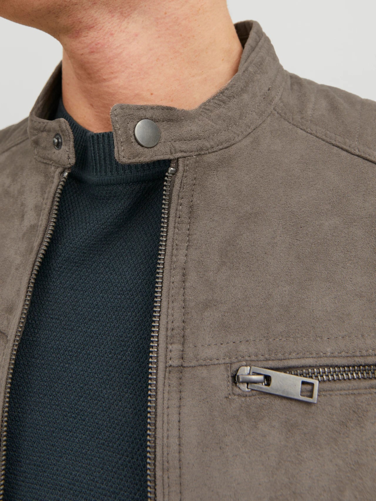 CHAQUETA DE ANTELINA SINTÉTICA