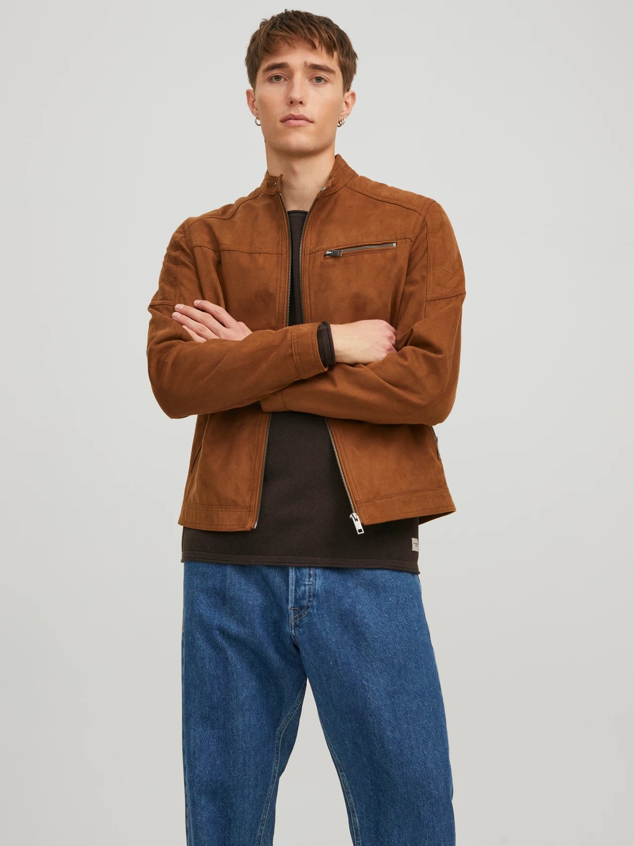 CHAQUETA DE ANTELINA SINTÉTICA