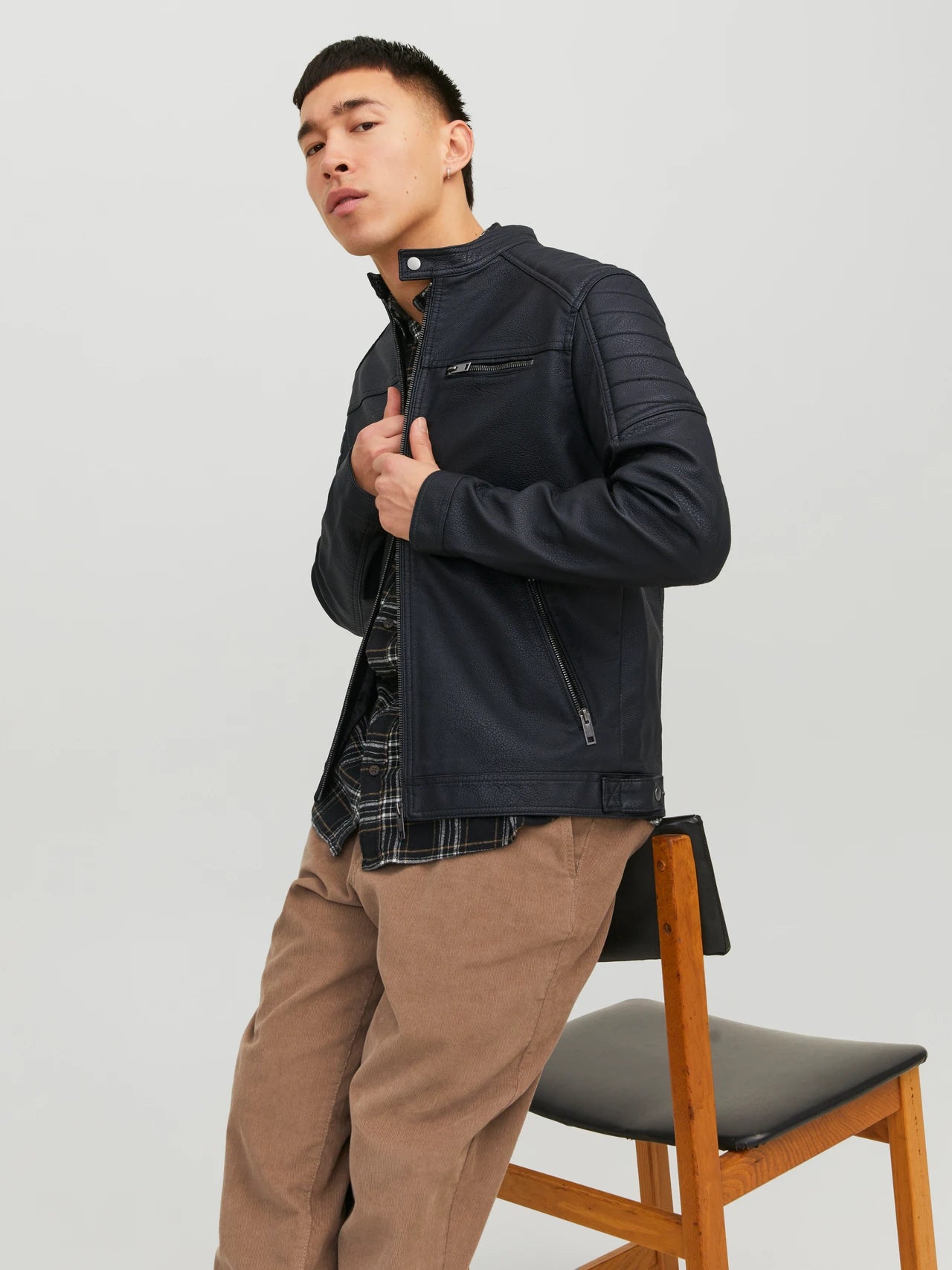 CHAQUETA DE ANTELINA SINTÉTICA